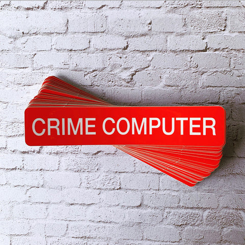 Crime Computer Vinyl Stickers
