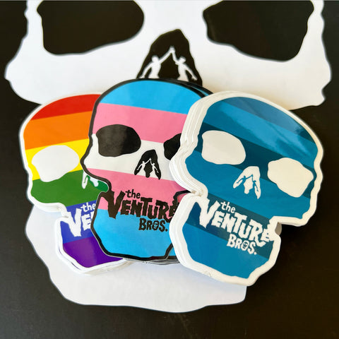 Team Venture Pride Skull Stickers